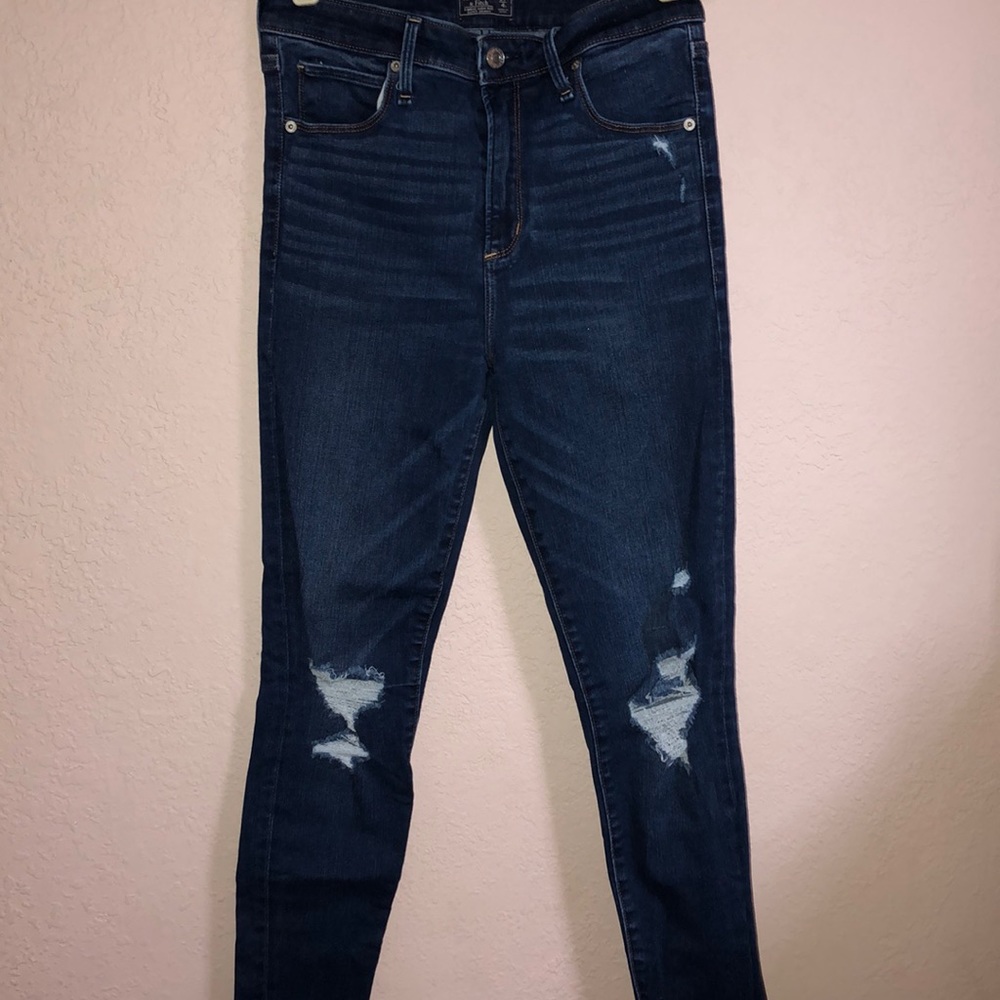 Abercrombie high rise skinny jeans